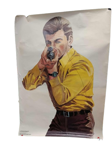 Cible d’entraînement au tir de la police judiciaire 1989