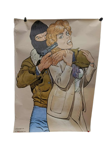 Cible d’entraînement au tir de la police judiciaire 1988