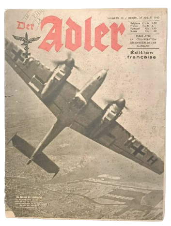 Magazine, ADLER, N°15, juillet 1943, French Edition