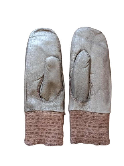 moufles cuir brun armée Belge