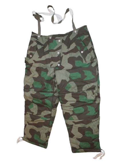Pantalon réversible Heer/Luftwaffe hiver camouflage éclat avec bretelles