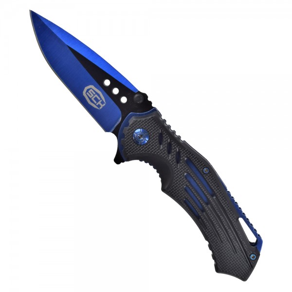 COUTEAU PLIANT SCK LAME BLEUE