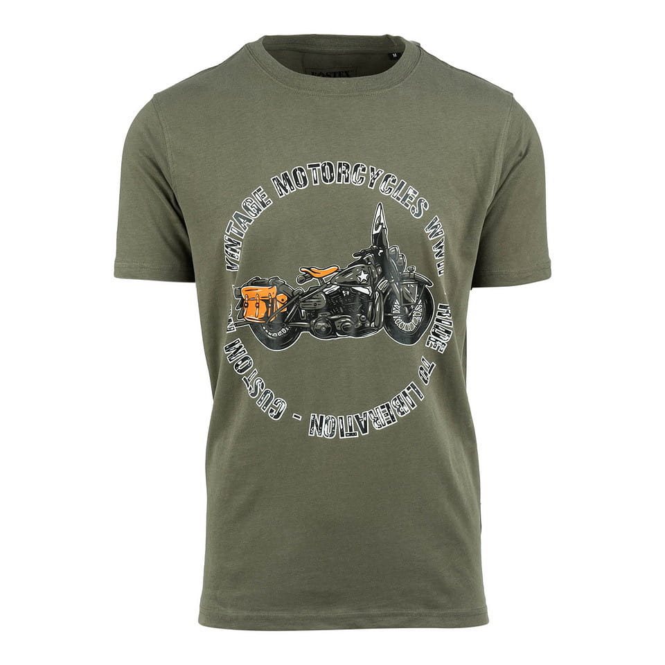 T-shirt moto vintage de la Seconde Guerre mondiale
