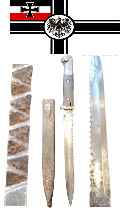 Baïonnette Allemande S84/98 n.A. à Dents de Scie 