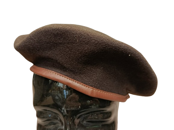 Béret Militaire Belge ABL 1952 – Modèle Marron « Tabac » – Taille 58