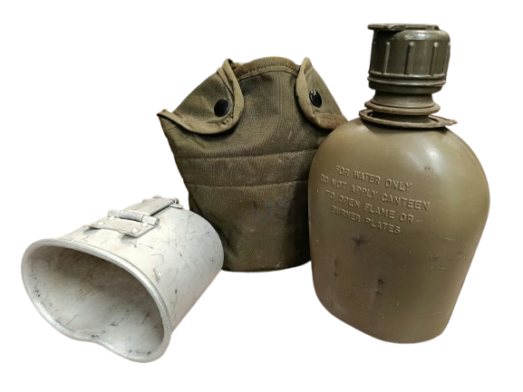 Gourde US Army originale 1973 – Housse Nylon LC-2 ALICE 