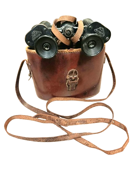 Jumelles Anciennes C.P. GOERZ Berlin « Neo-Trieder » 12x – Avec Étui Cuir WW1 