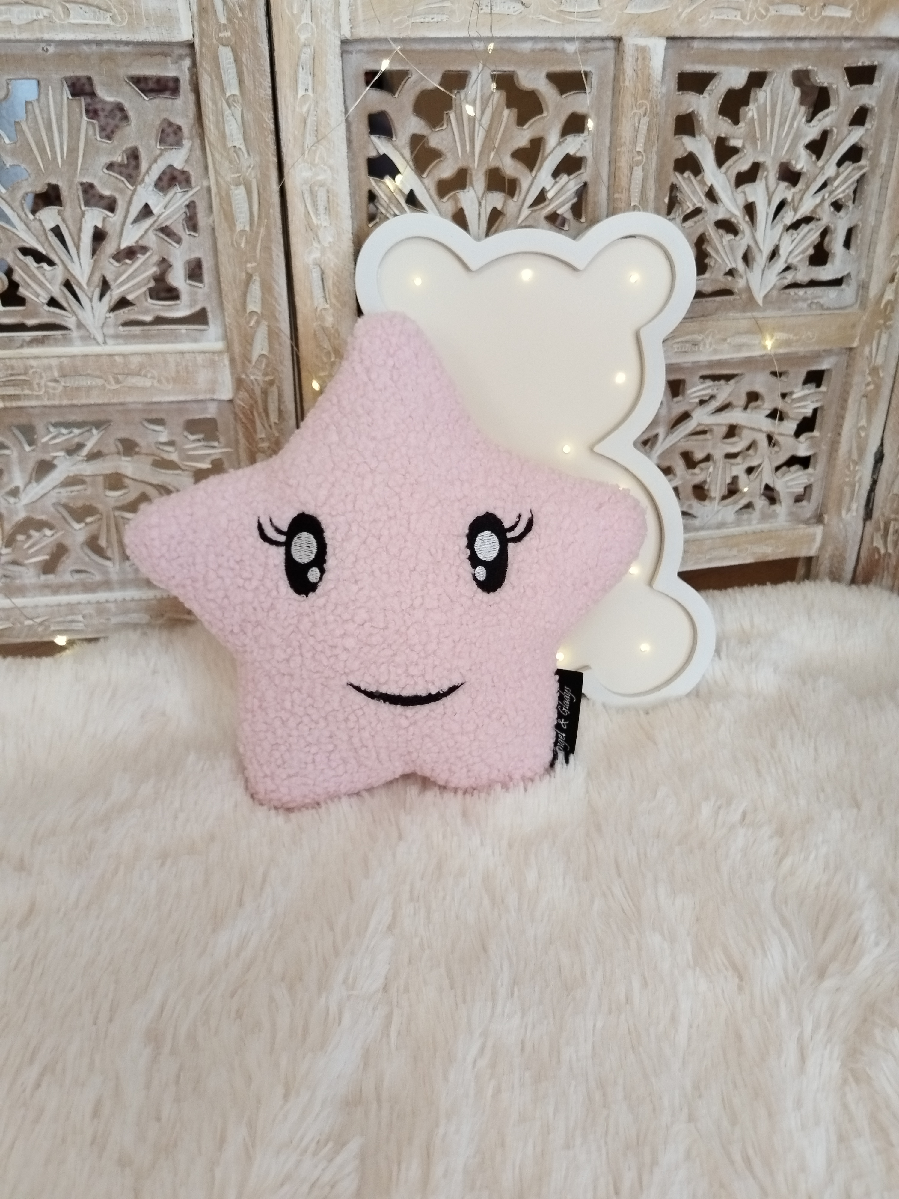 Coussin en forme d’étoile Nuage d’Ange