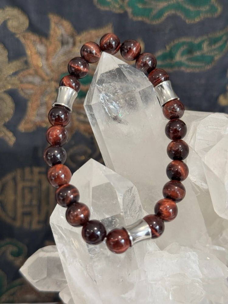 Bracelet "Aura du Phoenix" en Œil de Taureau