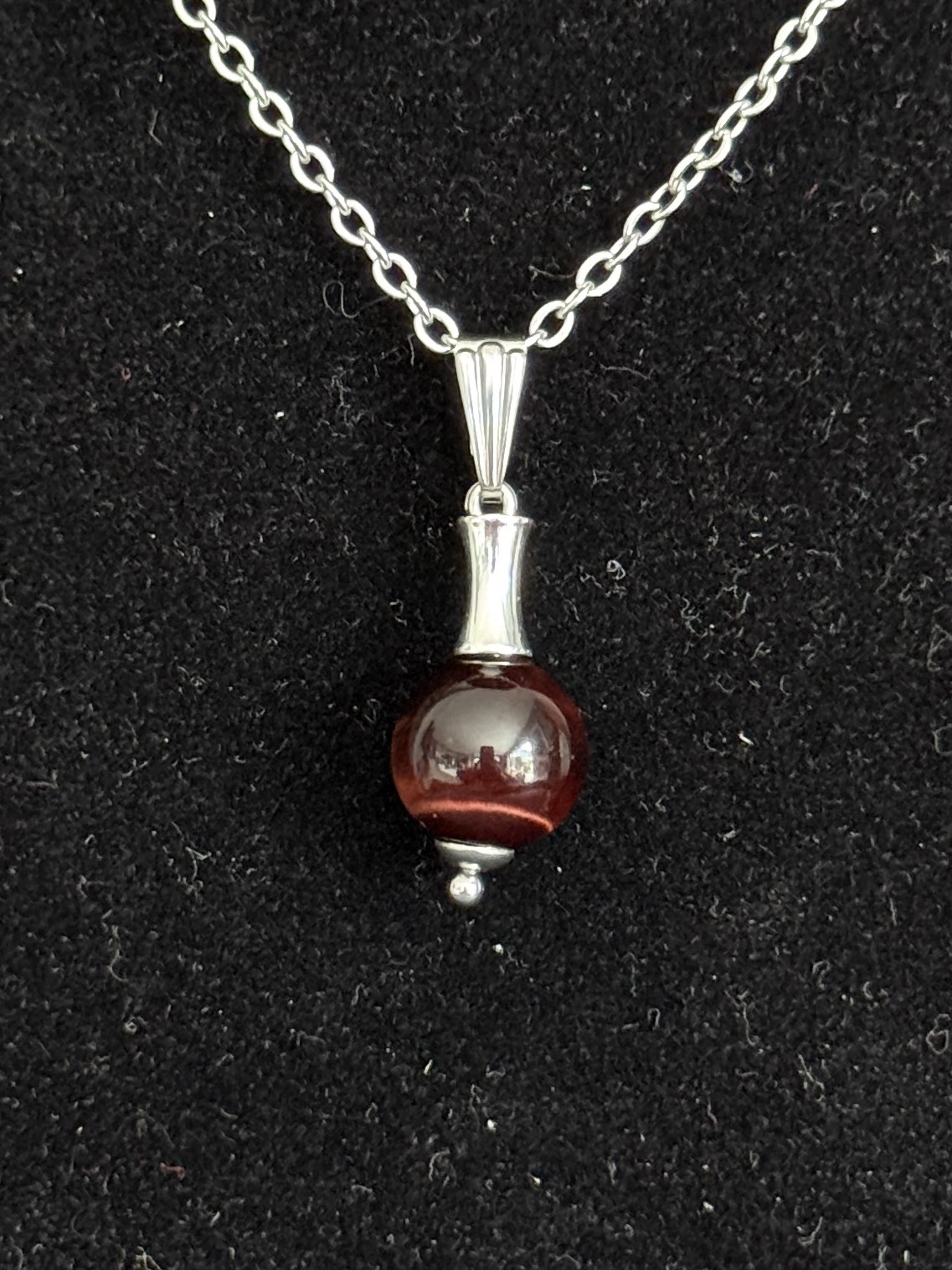 Pendentif "Vibration Minérale" en Œil de Taureau