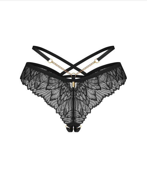 Matildea Black String ouvert - Obsessive