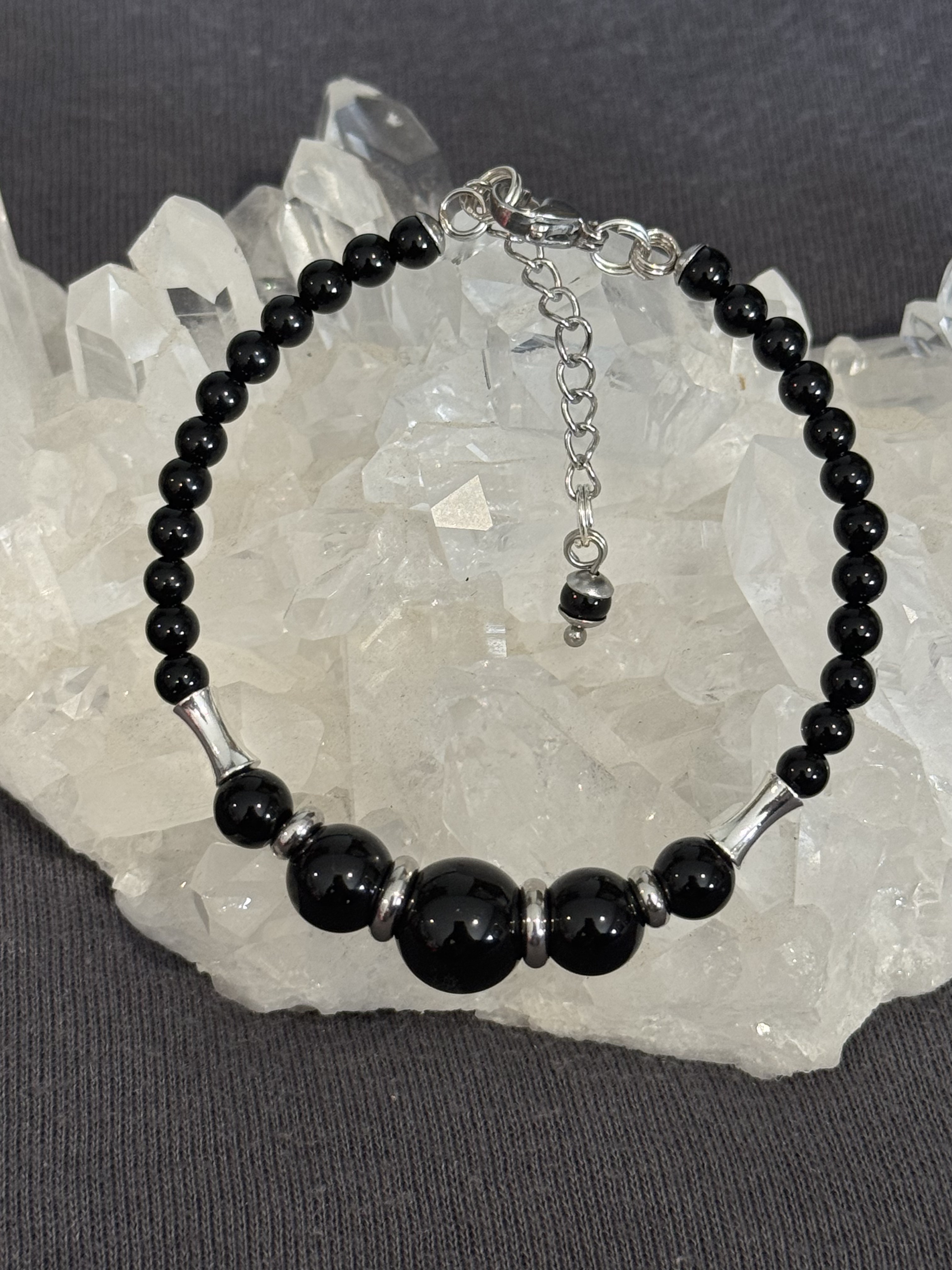 Bracelet "Echo de Gaïa" en Onyx