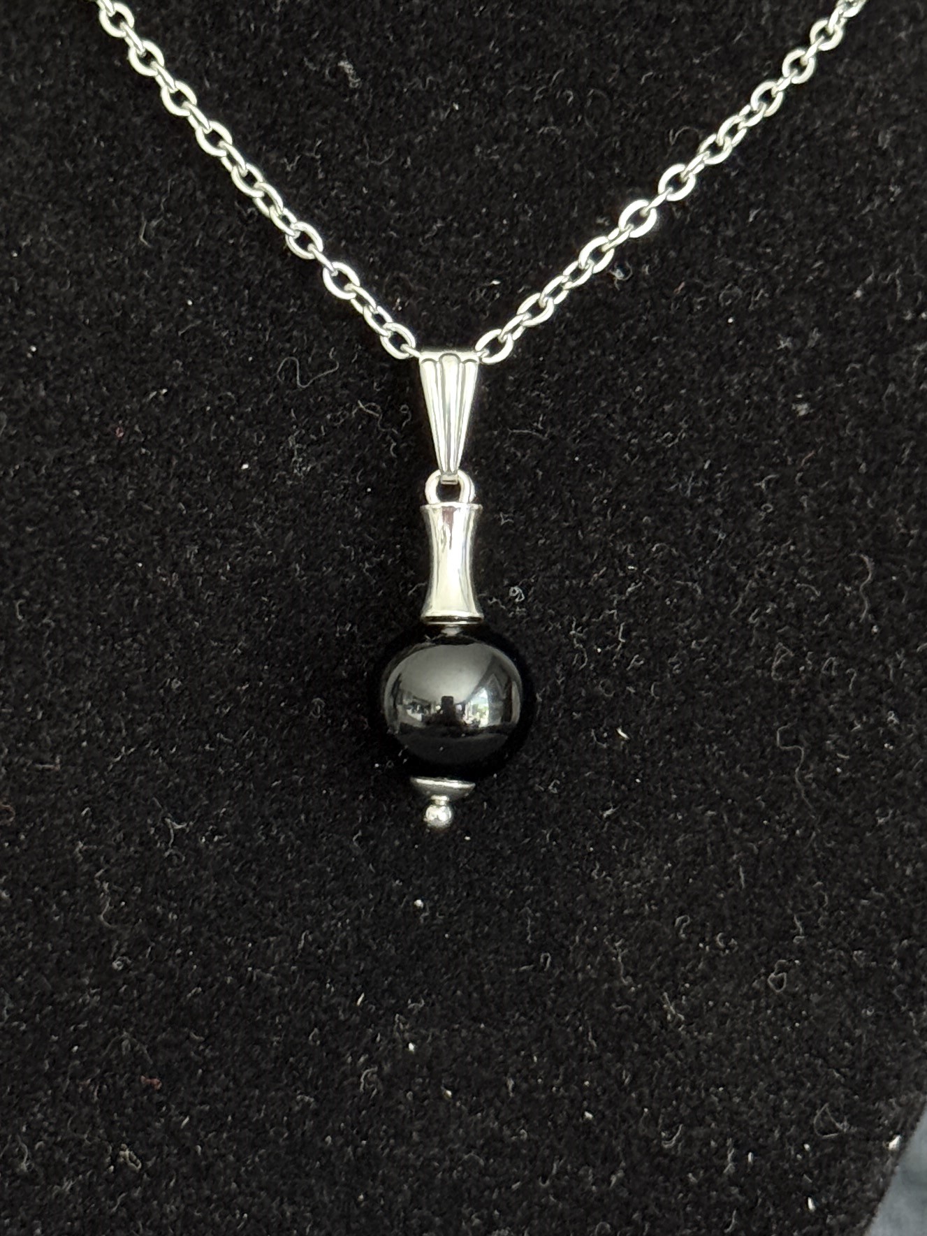 Pendentif "Vibration Minérale" en Onyx