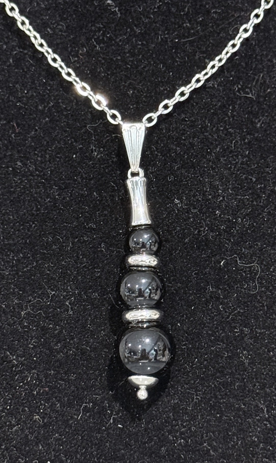 Pendentif "Echo de Gaïa" en Onyx