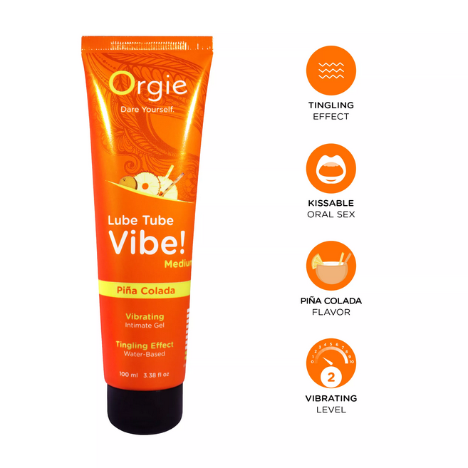 Lubrifiant Orgie Lube Tube Vibe (Medium) Pina Colada 100ml