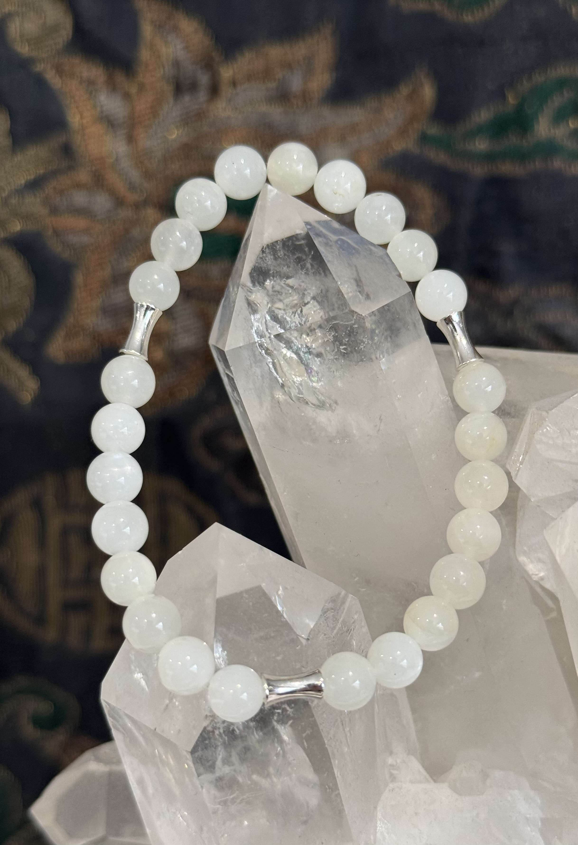 Bracelet "Vibration Minérale" en Pierre de Lune