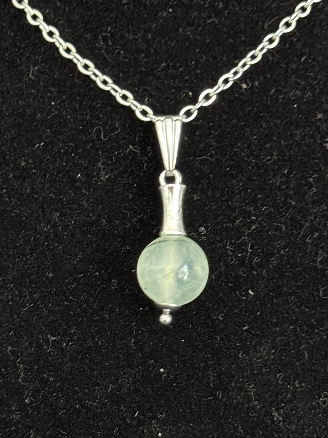 Pendentif "Vibration Minérale" en Prehnite