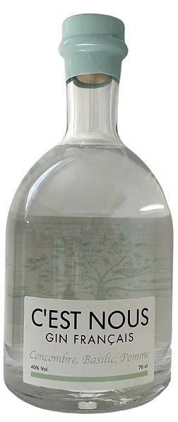 Distillerie C'est Nous -  Gin Concombre Basilic Pomme