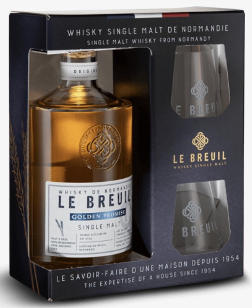 Coffret 2 verres Whisky Le Breuil Golden Promise