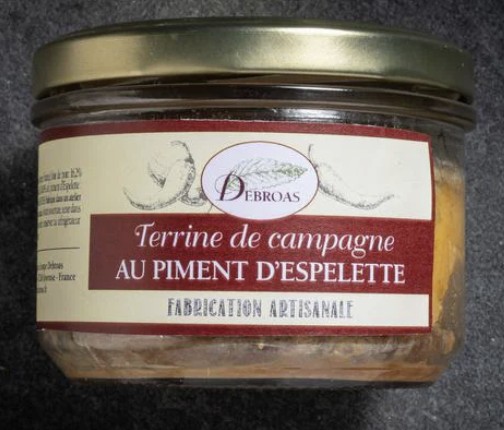 Terrine de Campagne au Piment d'Espelette - 180g