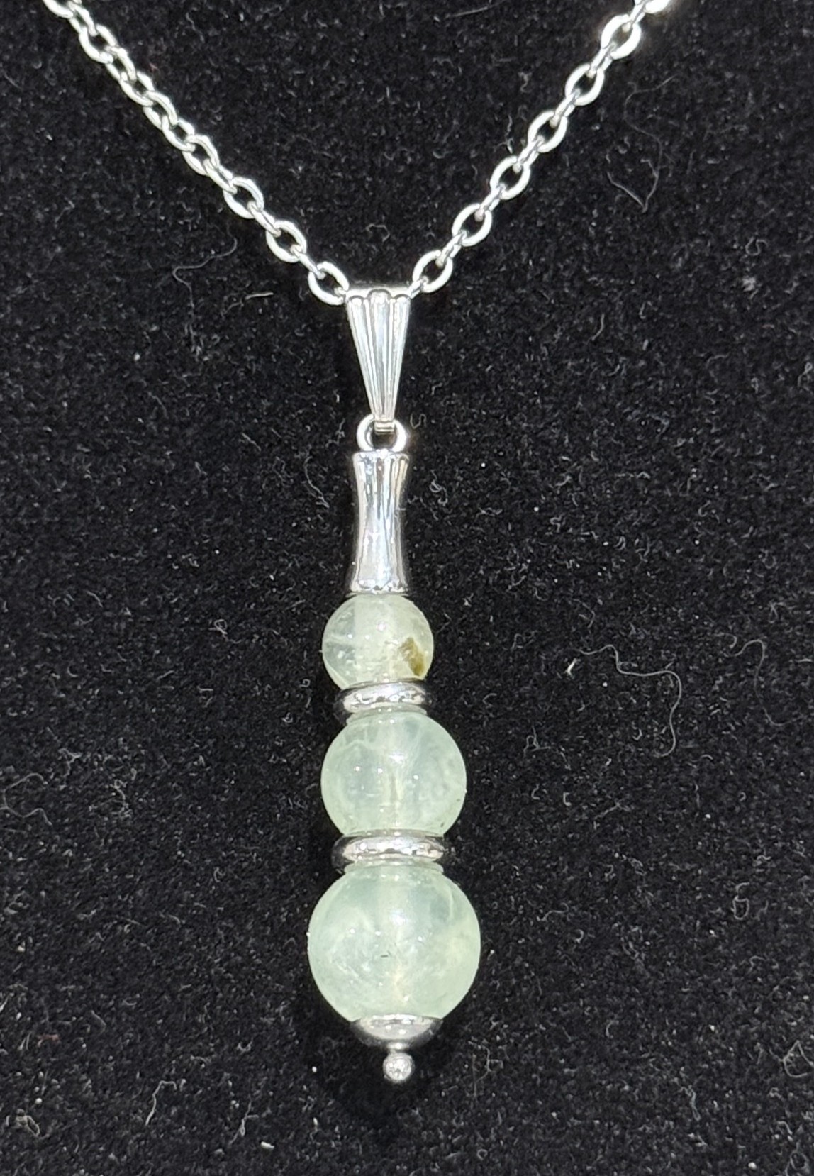 Pendentif "Echo de Gaïa" en Prehnite