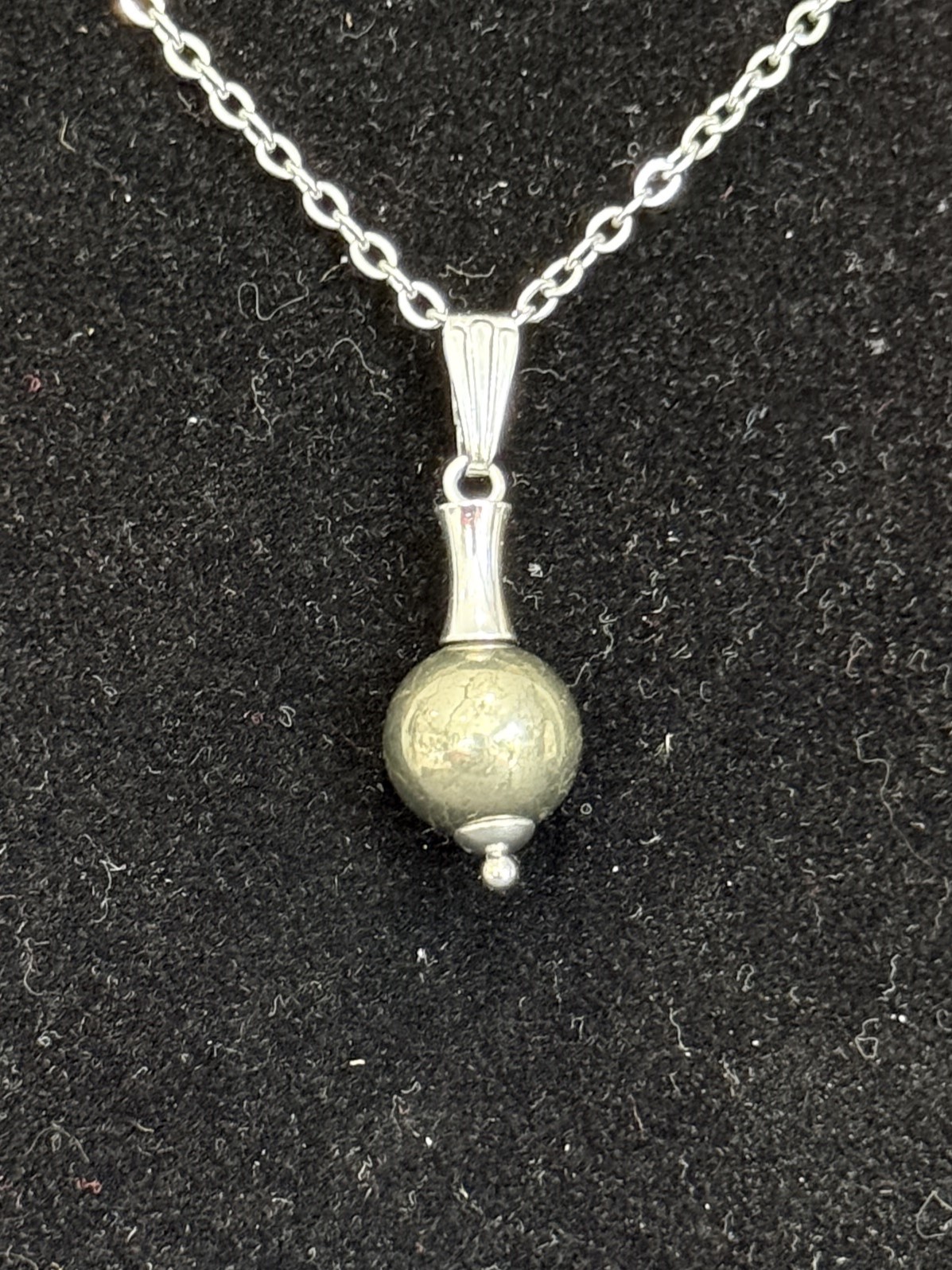Pendentif "Vibration Minérale" en Pyrite