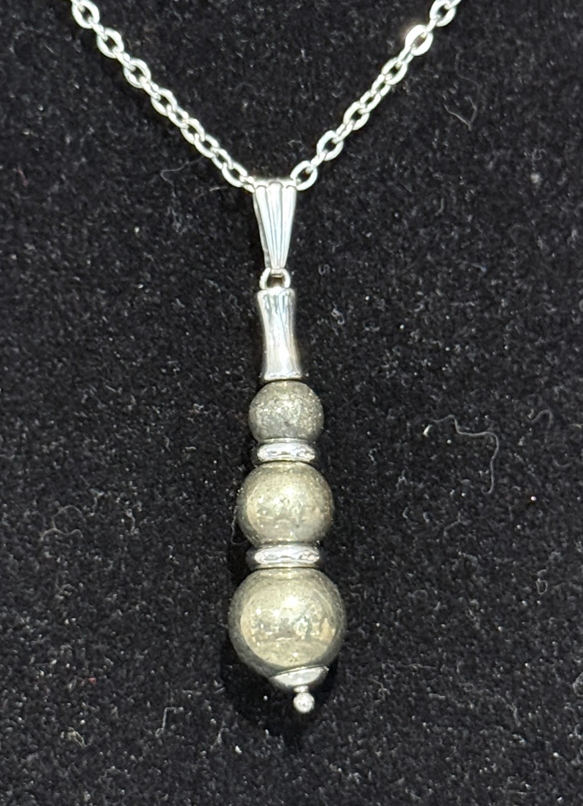 Pendentif "Echo de Gaïa" en Pyrite