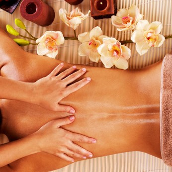 Massage du dos relaxant
