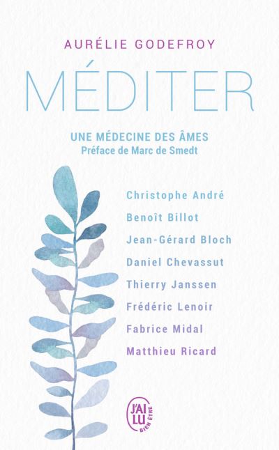 Méditer: une médecine des âmes - A Godefroy - éditions j'ai lu - 256 pages