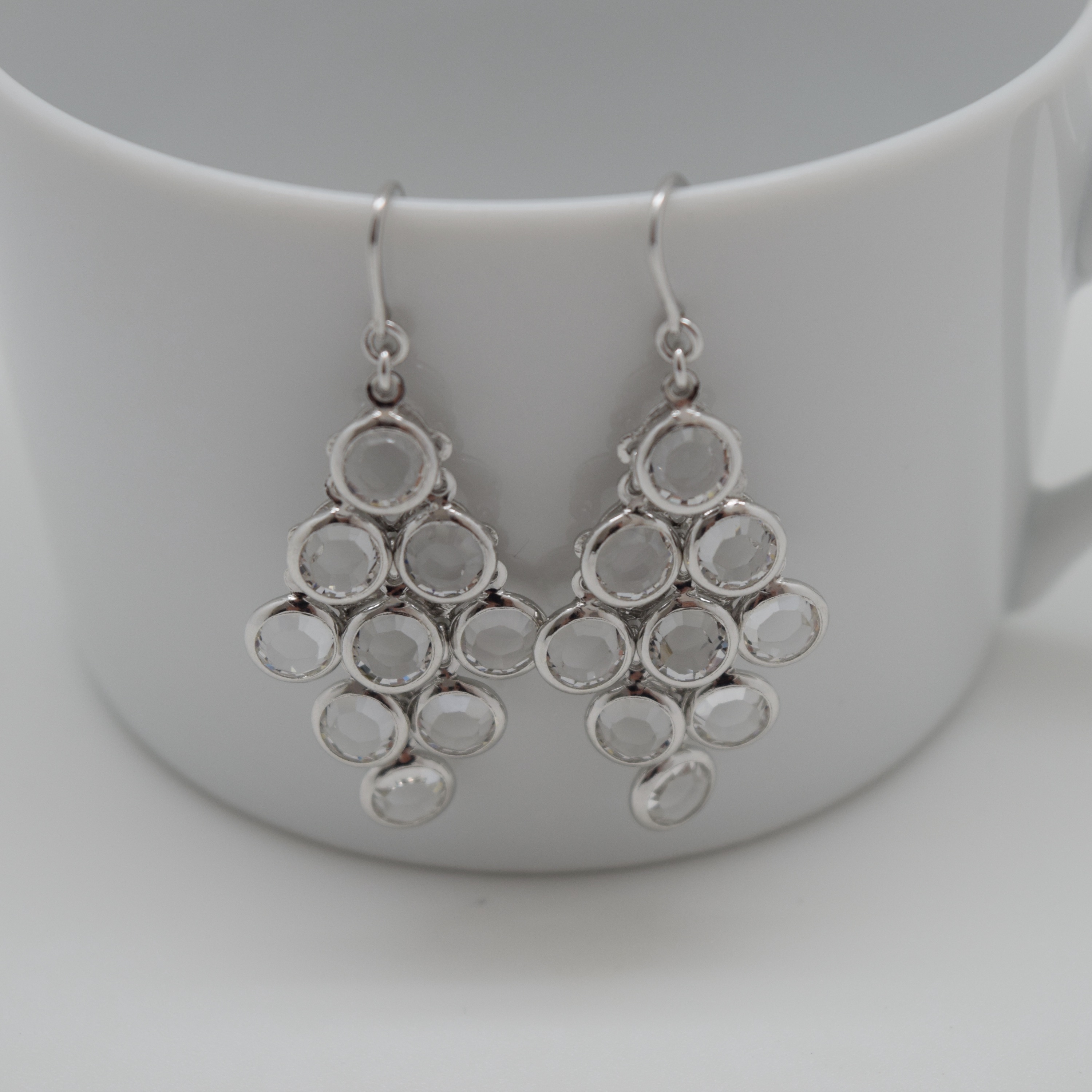 BOUCLES D'OREILLES ARGENT CRISTAL SWAROVSKI