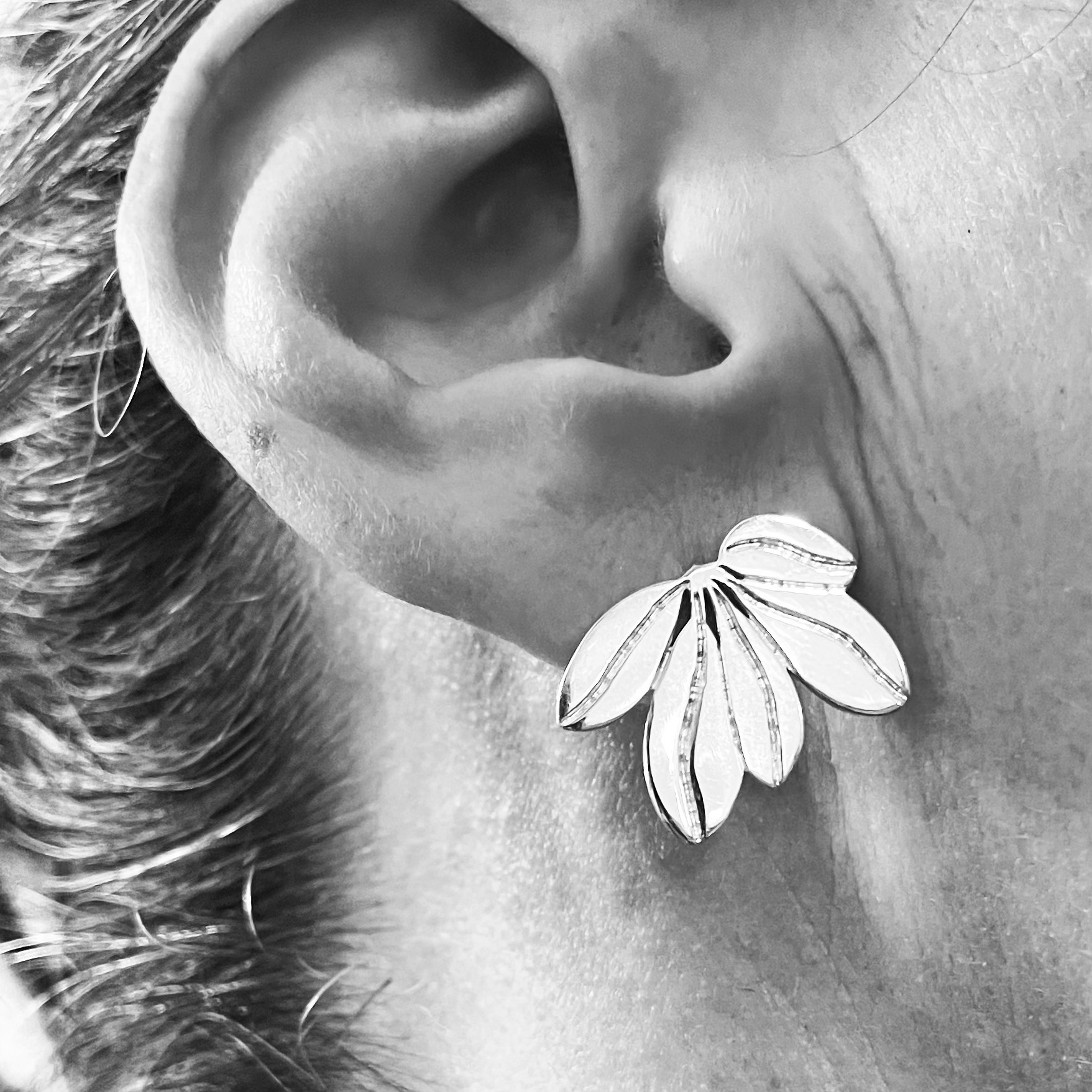 Manglier vert earrings