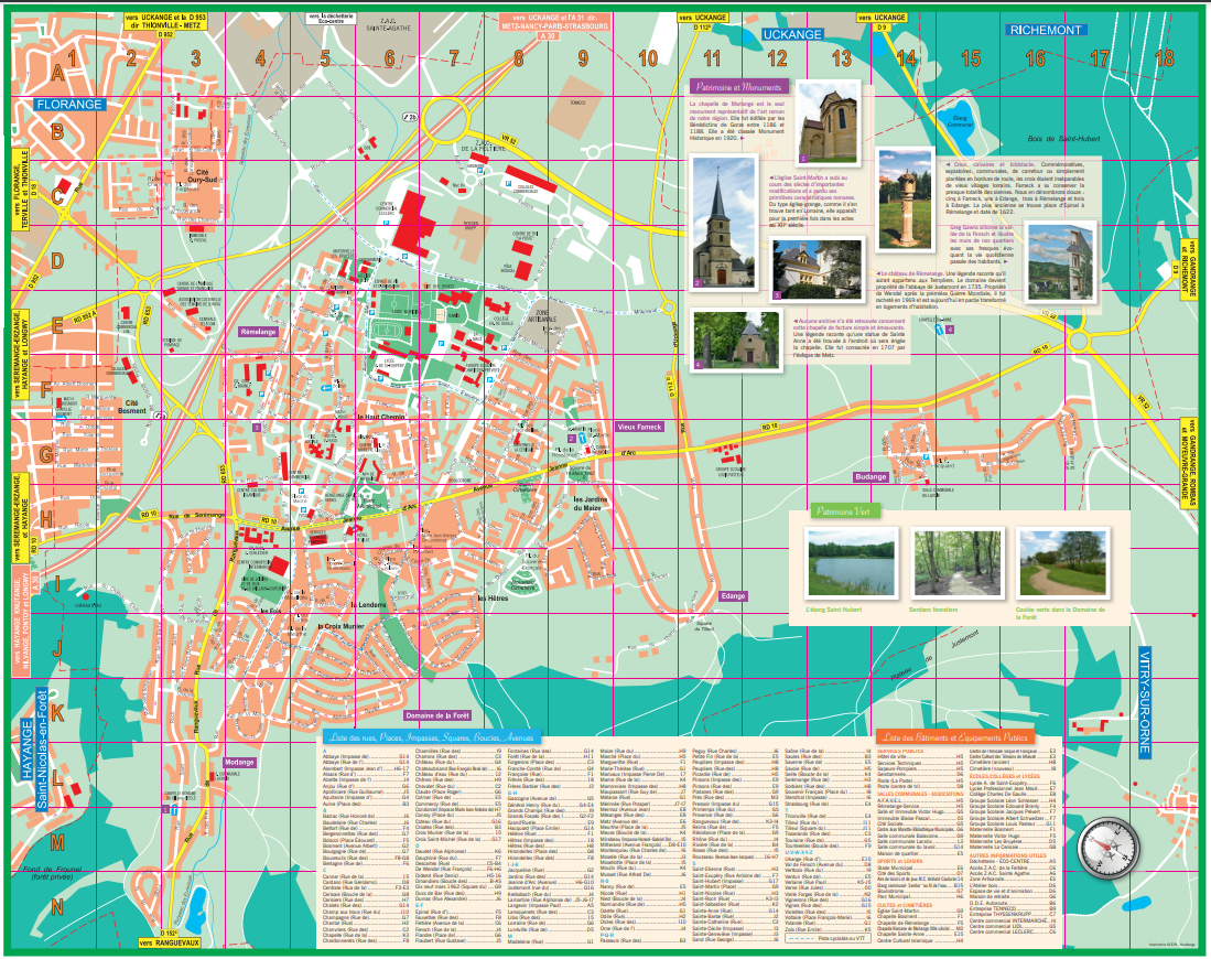 Fameck - Plan de la ville