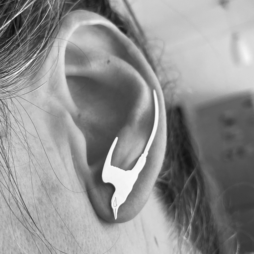 Paille en queue earrings