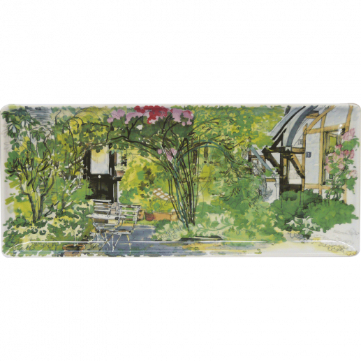 GIEN , Plat à cake ,36x15.5cm , PARIS GIVERNY