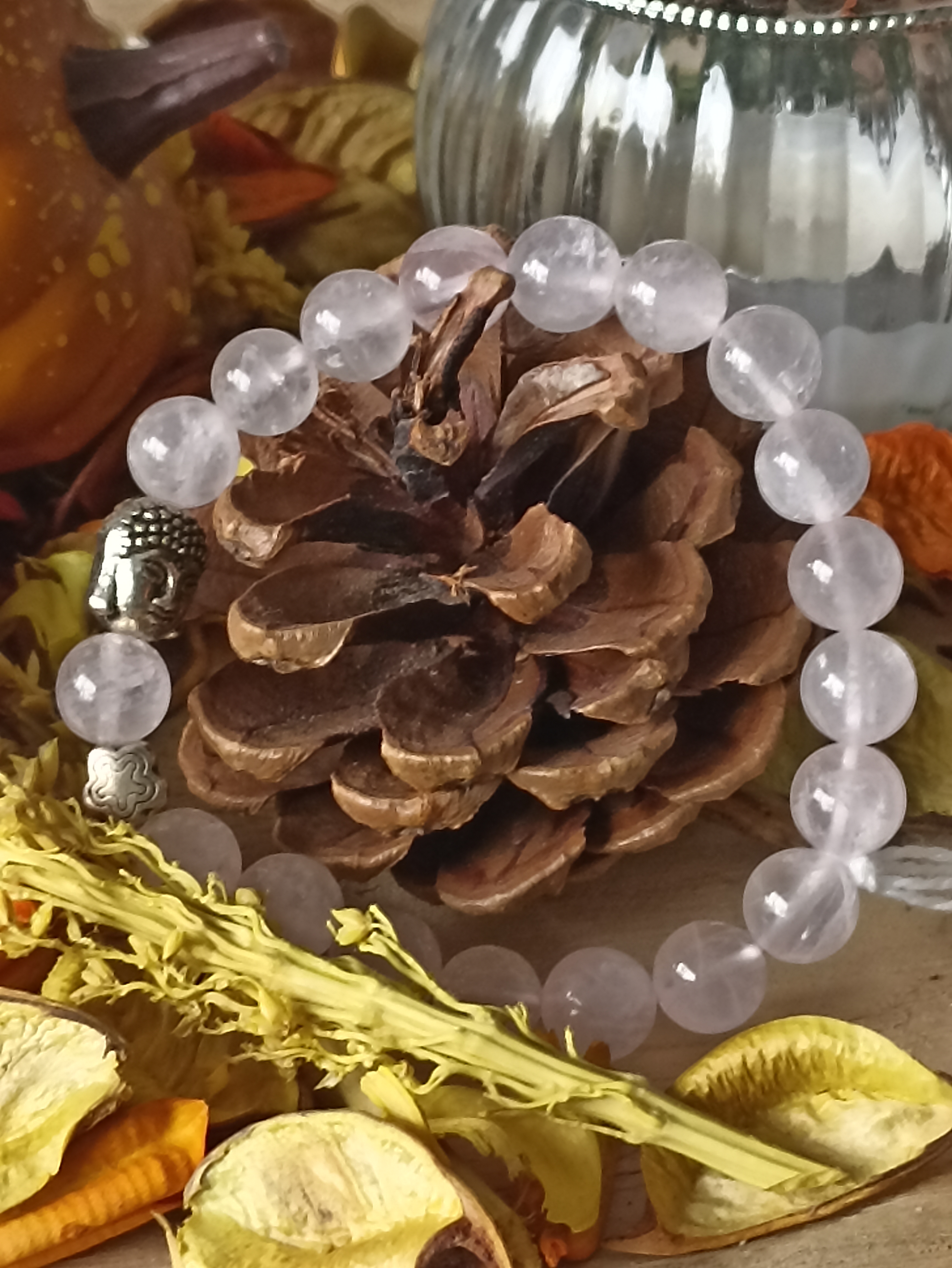  bracelet en quartz rose