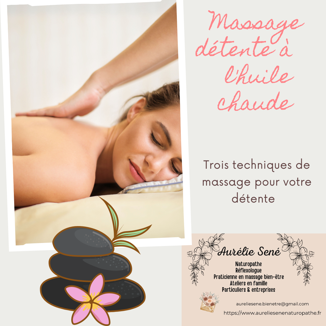 Massage détente à l'huile chaude