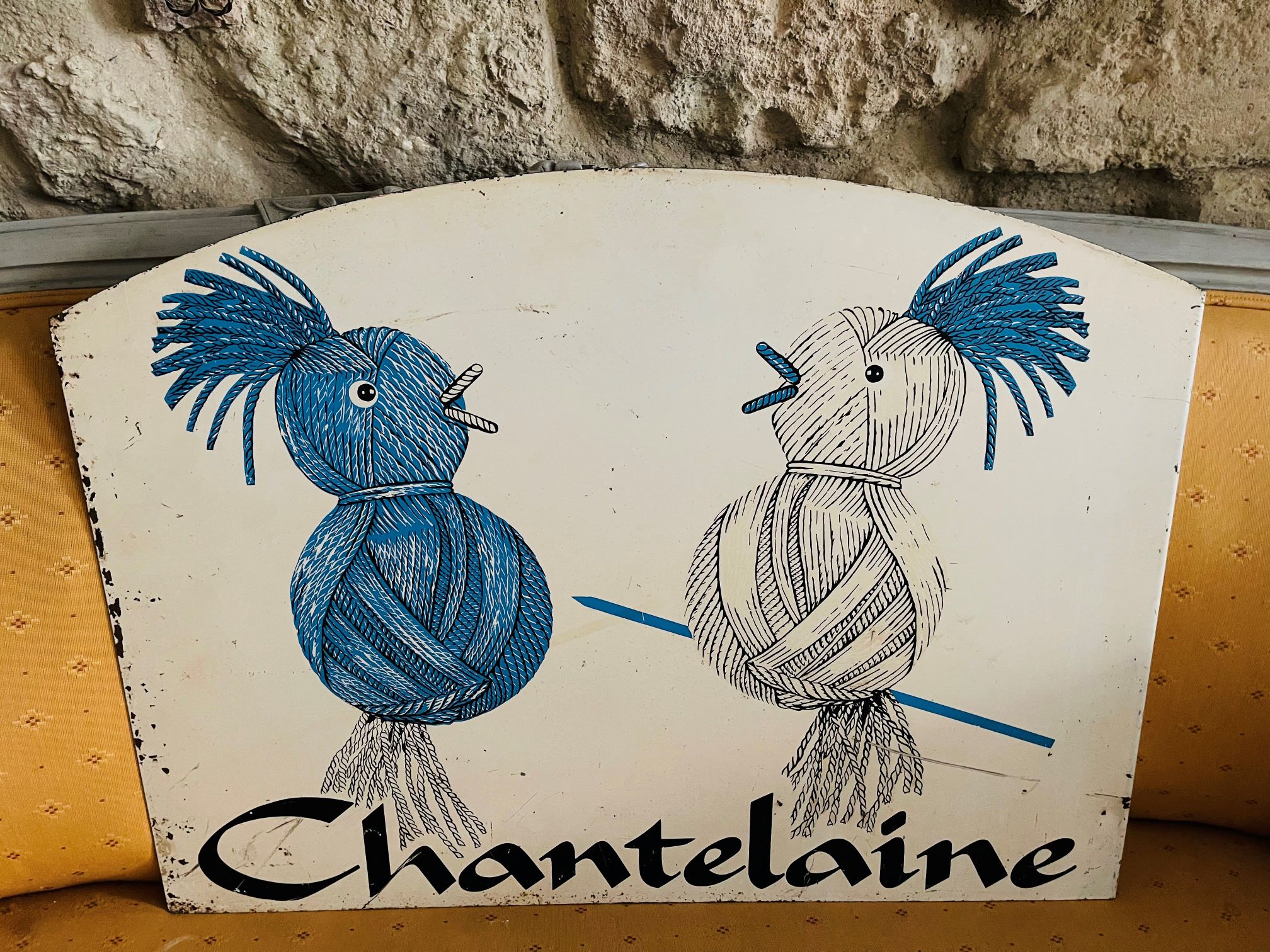 Enseigne Chantelaine en acier