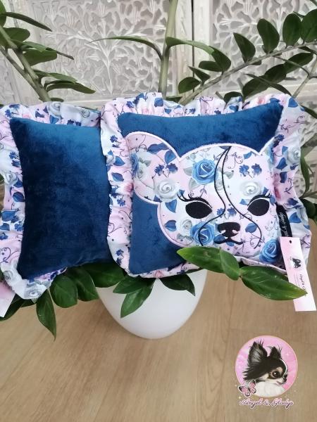 Coussin Les mille Roses du Jardin Secret de Poseidon - Chihuahua 