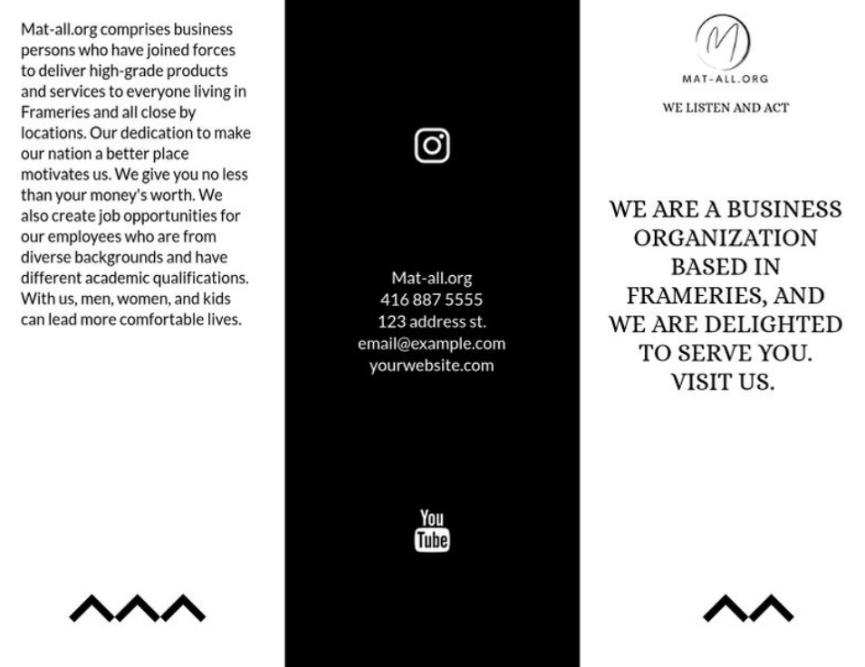 Réalisation menu type dépliant 1 page A4 Recto verso