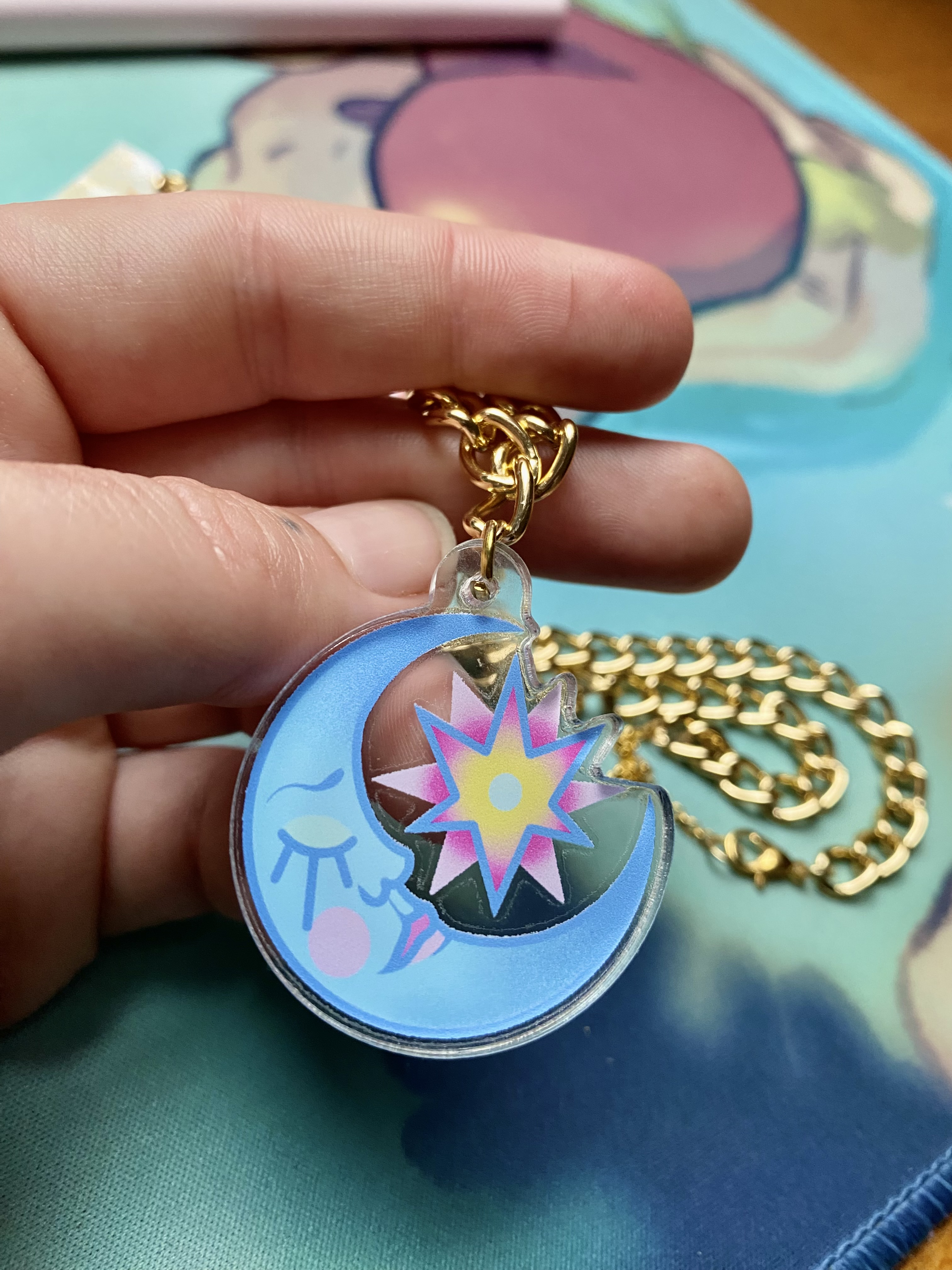 COLLIER - MOON (grosse chaîne) 