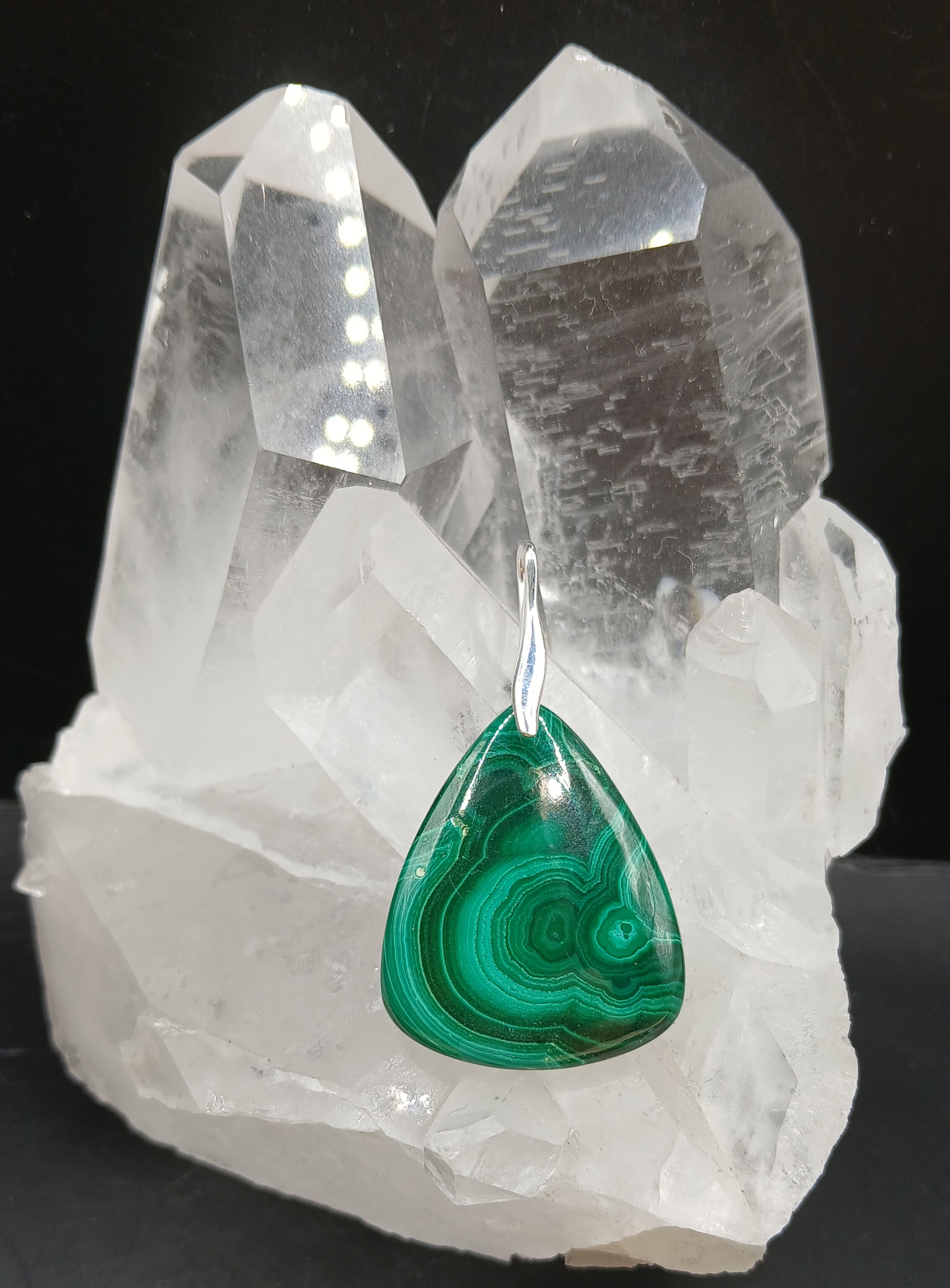 Pendentif en Malachite - Protection et Transformation