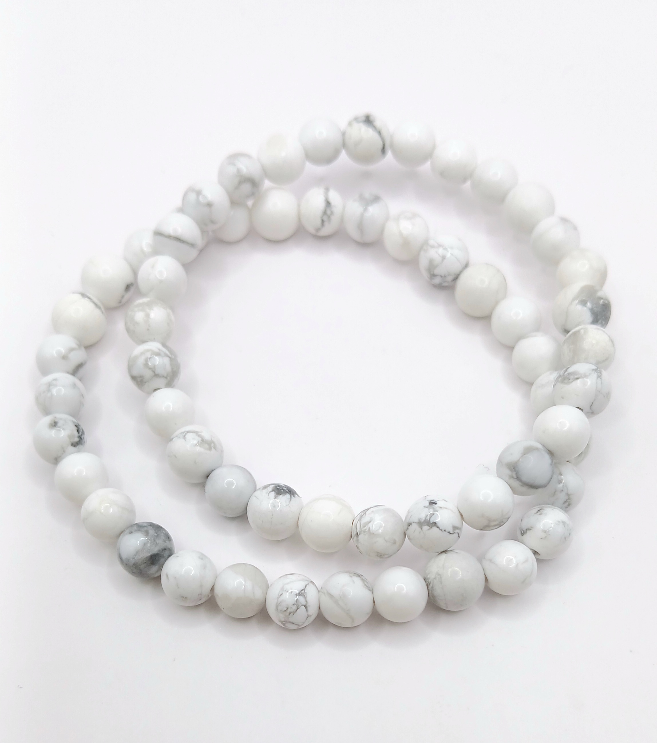 Bracelet en Howlite - Apaisement et Sagesse