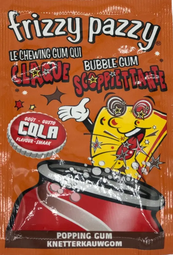 Chewing gum FRIZZY PAZZY coca l unité 
