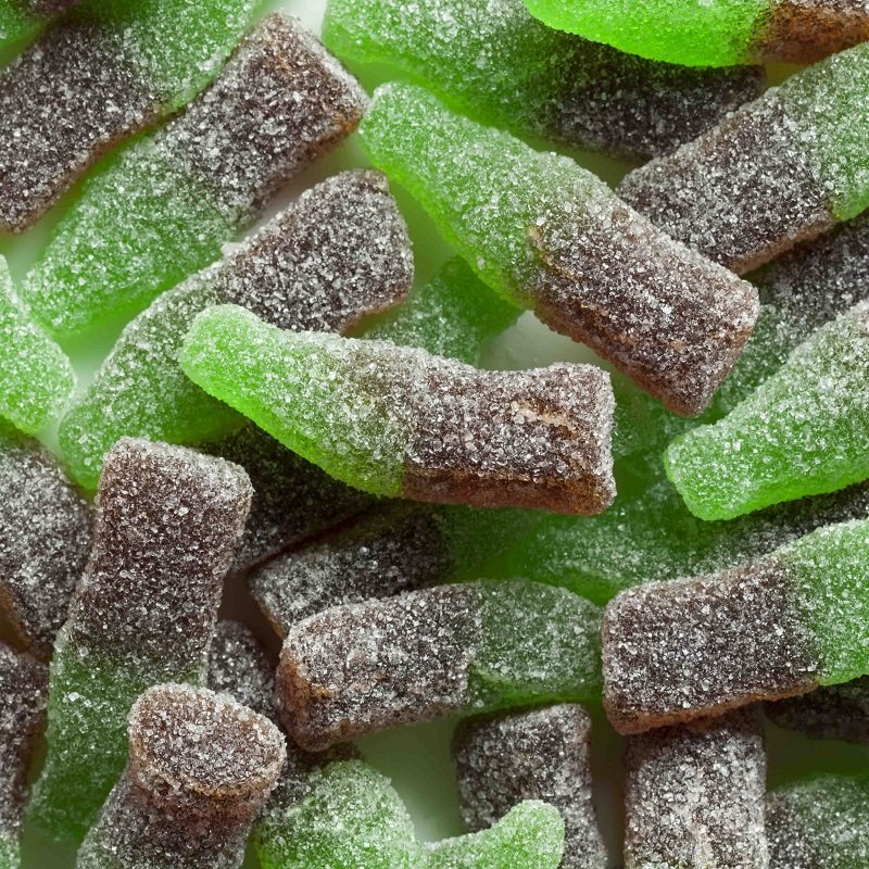 Bouteille verte coca sucré halal 100g