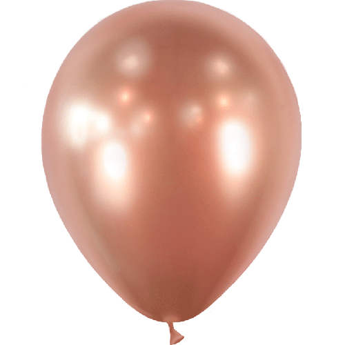 10 Ballons Brillants Rose Gold