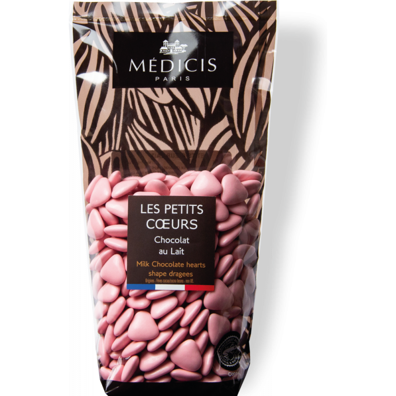 250g petits coeurs rose