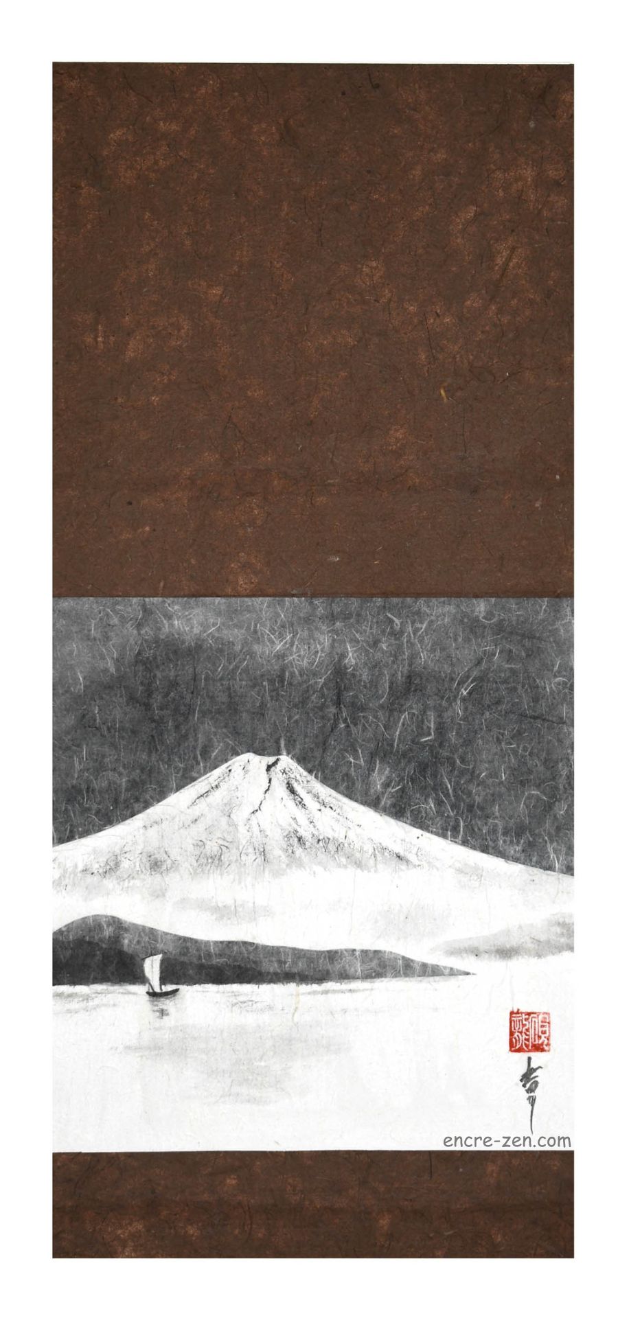Épure du Fuji – Hommage au kakemono