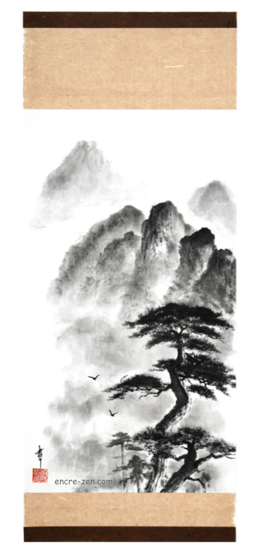 Dans les montagnes (100X50cm)