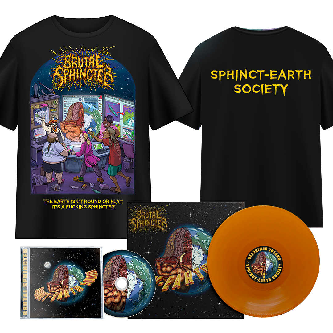 Sphincht-Earth-Society - T-shirt + Orange Vinyl + CD Bundle (preorder)