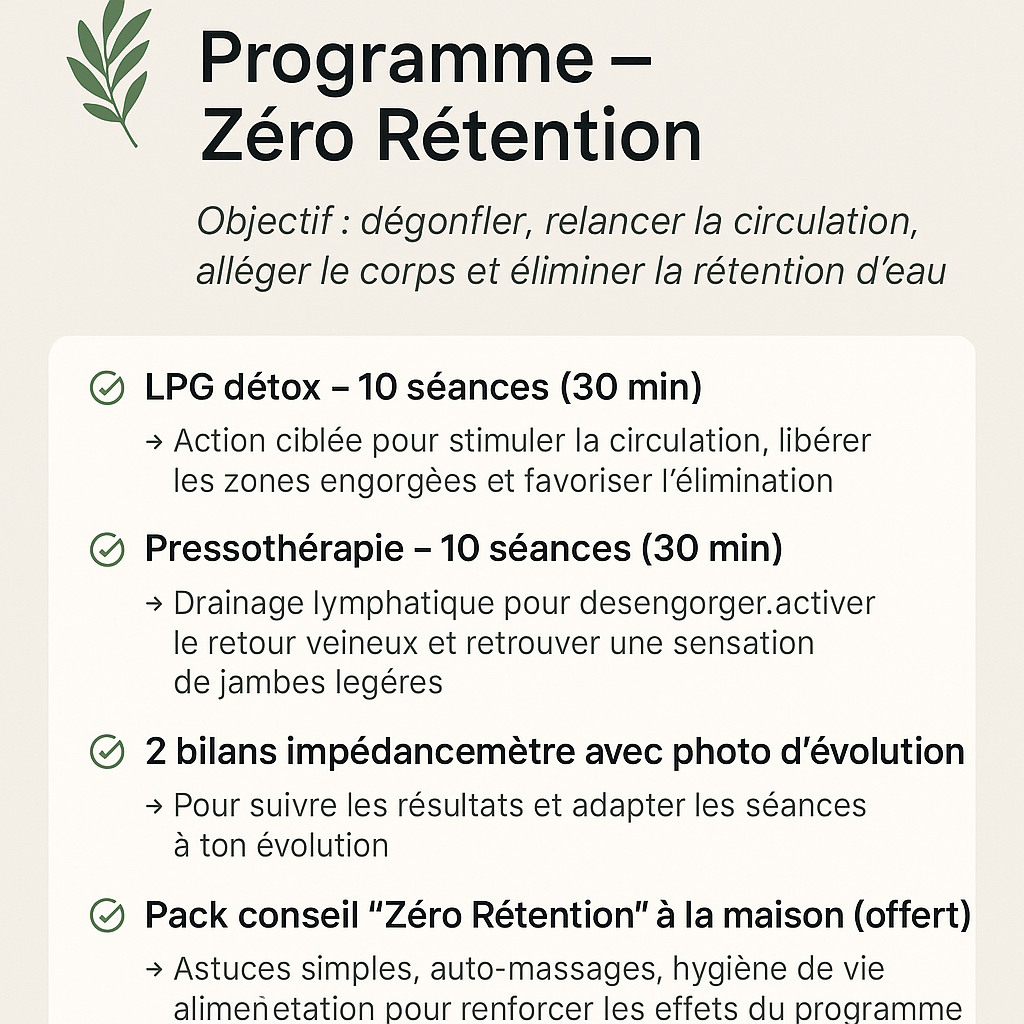 PROGRAMME SIGNATURE "Rétention d'eau" 